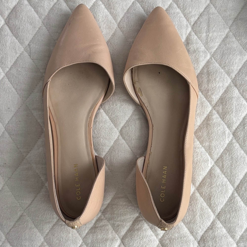 Cole Haan Women's Nude Pointed Flats
